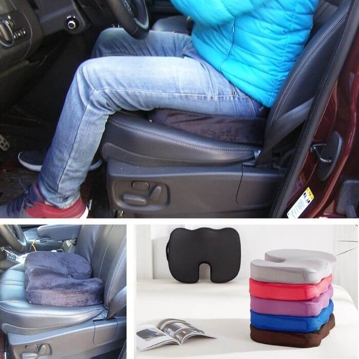 PainRelief Back And Posture Support Cushion for Driving and Sitting